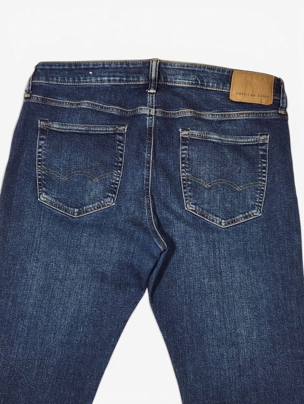 American Eagle Men's Dark Blue Stretch AirFlex+ Jeans Pants Size 30x32 - Picture 9 of 14